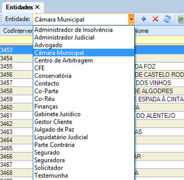 Entidades Lista Tipo