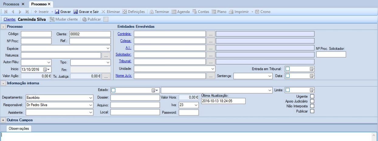 Processo Ficha