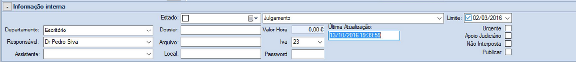 Area Processo Informacao Interna