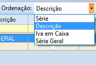 Faturacao Series Ordenacao