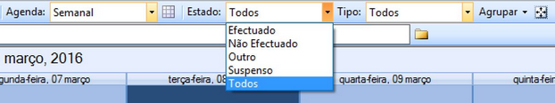 Visualizacao Agenda Estado