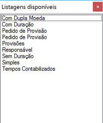 Contas Impressao Tipo